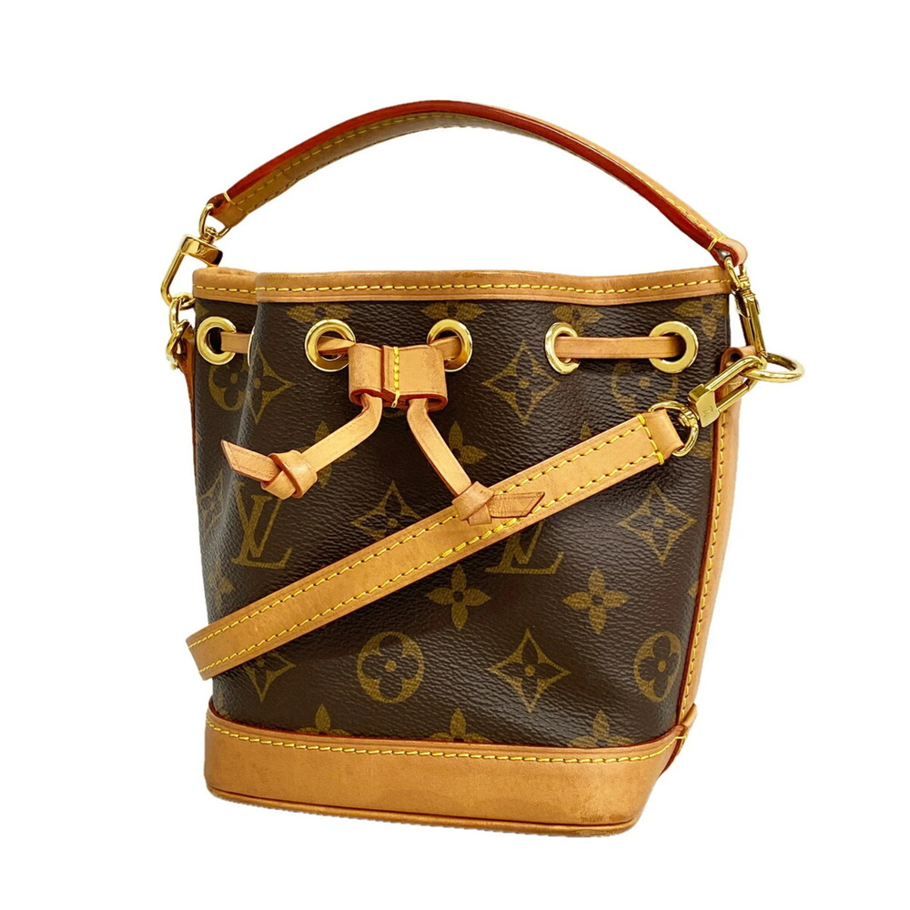 Louis Vuitton Monogram Nano Noe Handbag M81266 Brown 2-way bag for women